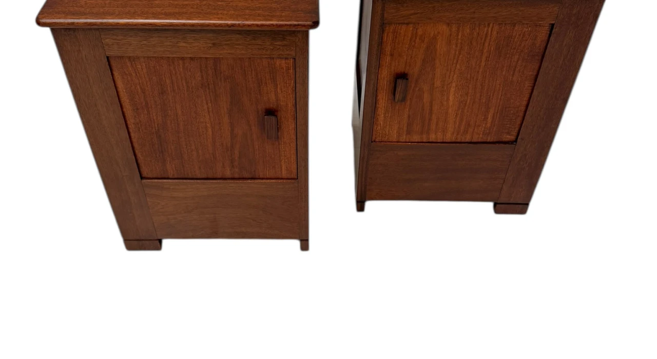 Art Deco Modernist Nightstands by J.A. Muntendam for L.O.V. Oosterbeek, 1920s 2